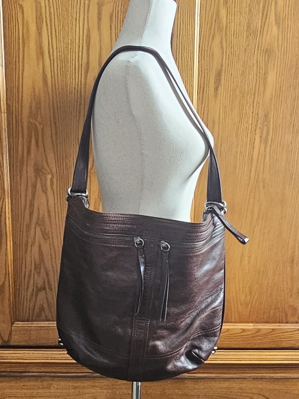 Rough And Rumble Classic Brown Leather Shoulder Bag